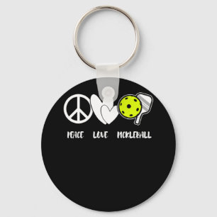 Peace Love Pickleball Funny Pickleball Paddle Sleutelhanger