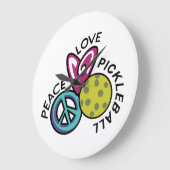 Peace Love Pickleball Grote Klok (Hoek)