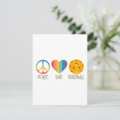 Peace Love Pickleball Informatiekaartje (Staand voorkant)