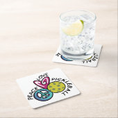 Peace Love Pickleball Kartonnen Onderzetters (Insitu)