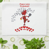 Peace Love Pickleball Kitchen Towels Theedoek (Gevouwen)
