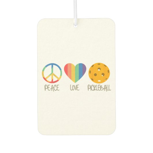 Peace Love Pickleball Luchtverfrisser (Voorkant)