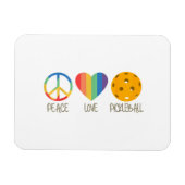 Peace Love Pickleball Magneet (Horizontaal)