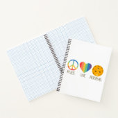 Peace Love Pickleball Notitieboek (Binnen)