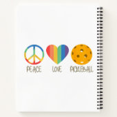 Peace Love Pickleball Notitieboek (Achterkant)