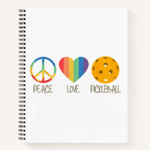 Peace Love Pickleball Notitieboek