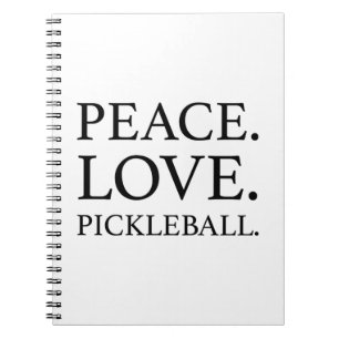 Peace Love Pickleball Notitieboek