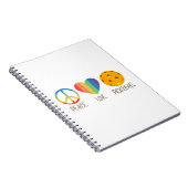 Peace Love Pickleball Notitieboek (Rechterzijde)