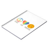 Peace Love Pickleball Notitieboek (Linkerzijde)
