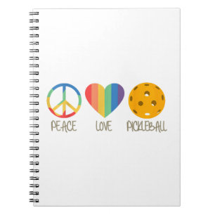 Peace Love Pickleball Notitieboek