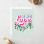 Peace Love Pickleball Notitiekaartje (Voorkant / Achterkant in situ)