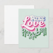 Peace Love Pickleball Notitiekaartje (Voorkant / Achterkant)