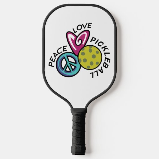 Peace Love Pickleball Paddle (Achterkant)