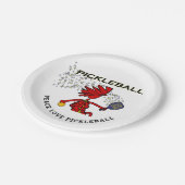 PEACE LOVE PICKLEBALL Paper-Borden Papieren Bordje (Gekanteld)