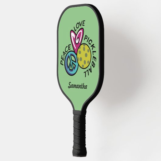 Peace Love Pickleball Persoonlijk Paddle (Links)