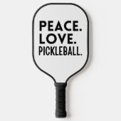 Peace Love Pickleball Pickleball Paddle (Voorkant)