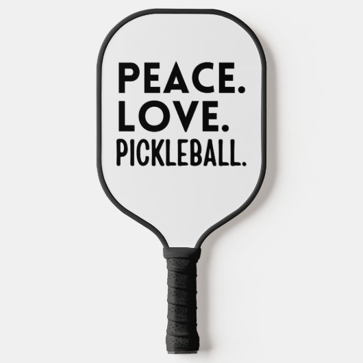 Peace Love Pickleball Pickleball Paddle (Voorkant)
