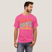 Peace Love Pickleball - Pickleballers Pickleball P T-shirt (Voorkant volledig)