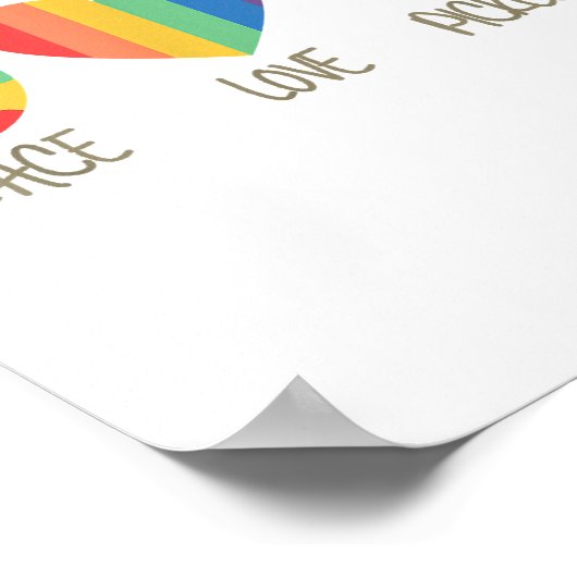 Peace Love Pickleball Poster (Hoek)