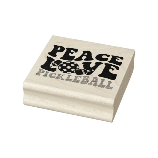 Peace Love Pickleball Rubberstempel (Stempel)
