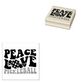Peace Love Pickleball Rubberstempel (Gestempeld)