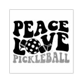 Peace Love Pickleball Rubberstempel (Afrduk)