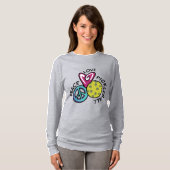 Peace Love Pickleball T-shirt (Voorkant volledig)