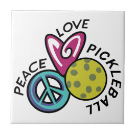 Peace Love Pickleball Tegeltje
