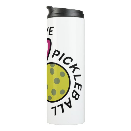 Peace Love Pickleball Thermosbeker (Geroteerd rechts)