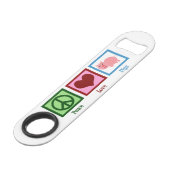 Peace Love Pigs Speed Flessenopener (Voorkant Gekanteld)