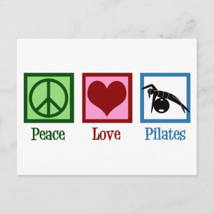 Peace Love Pilates Briefkaart