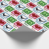 Peace Love Pilates Docent Schattige Kerstmis Cadeaupapier (Hoek)