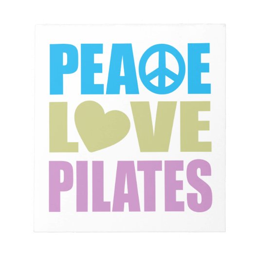 Peace Love Pilates Notitieblok (Voorkant)