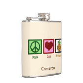Peace Love Pineapple Custom Ivory Heupfles (Rechts)