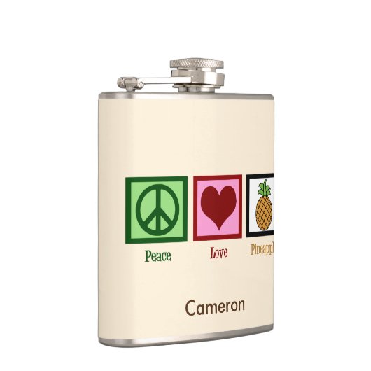 Peace Love Pineapple Custom Ivory Heupfles (Rechts)