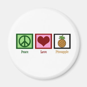 Peace Love Pineapple Magneet