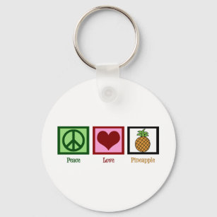 Peace Love Pineapple Sleutelhanger