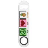 Peace Love Pineapple Speed Flessenopener (Voorkant)