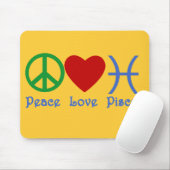 Peace Love Pisces Products Muismat (Met muis)