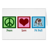 Peace Love Pit Bull (Voorkant Horizontaal)