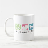 Peace Love Pit Bulls Koffiemok (Links)