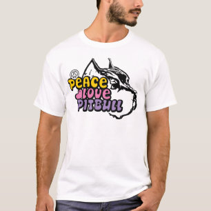 Peace Love Pitbull, antiBSL T-shirt