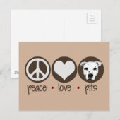 Peace Love Pits Briefkaart (Voorkant / Achterkant)