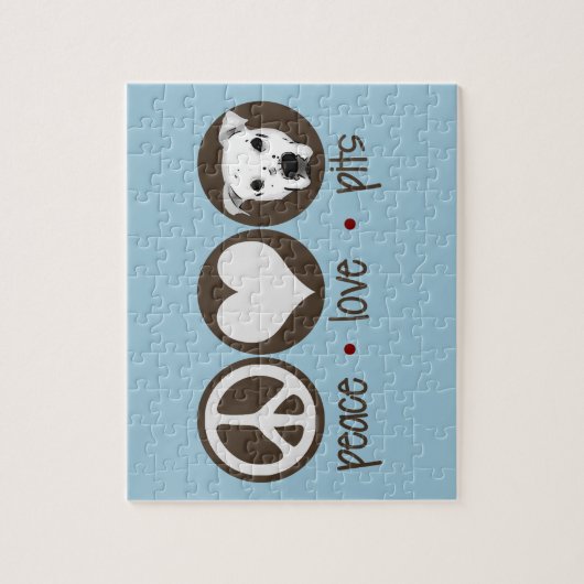 Peace Love Pits Legpuzzel (Verticaal)