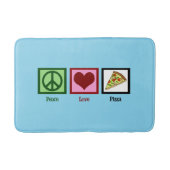 Peace Love Pizza Badmat (Voorkant)