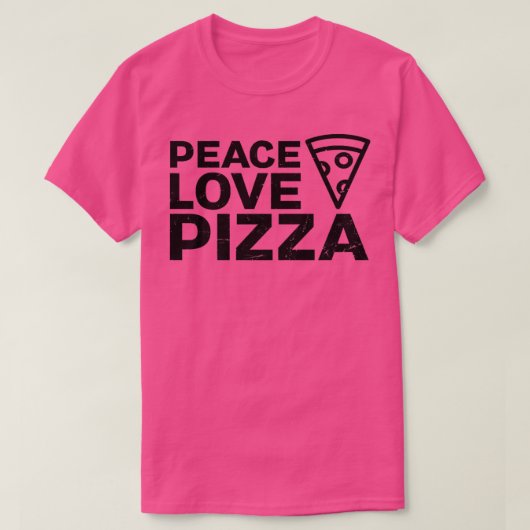 Peace Love Pizza Design Pizza Lover T-shirt (Design voorkant)