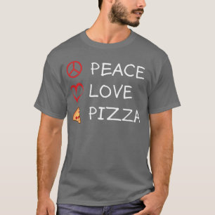 Peace Love Pizza meisje T-shirt