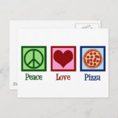 Peace Love Pizza Parlor Briefkaart (Voorkant / Achterkant)