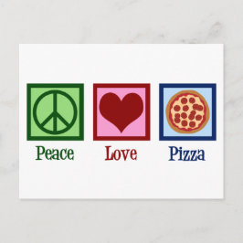 Peace Love Pizza Parlor Briefkaart