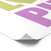 Peace Love Pizza Poster (Hoek)